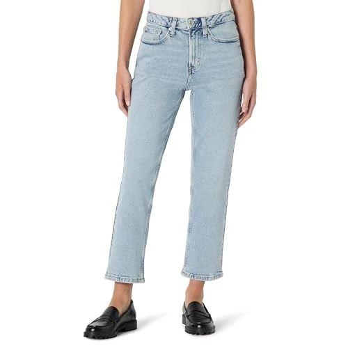 Oferta limitada: Amazon Essentials Vaqueros Rectos de Tiro Alto Mujer, Lavado Claro Hielo, 44 Corto de 33.02 € a 33.02 € (ahorro 0.00%)