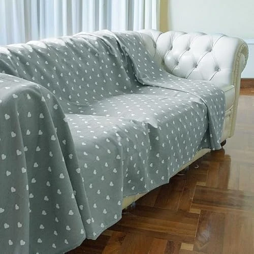 GX GARGIX Sprei voor bank, fauteuil, multifunctioneel, voor eenpersoonsbed en tweepersoonsbed, verschillende patronen (LCS-7, eenpersoonsbed)