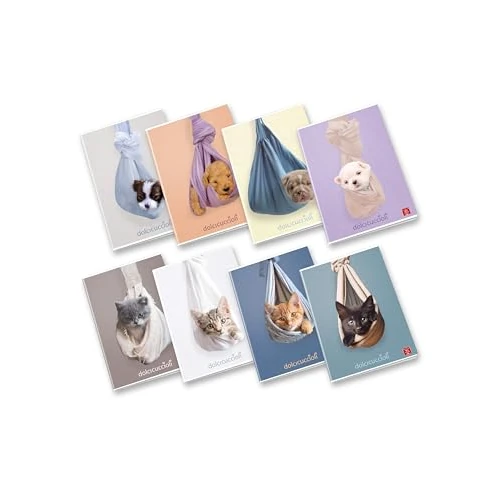 Offerta a tempo: Pigna, Maxi Quaderno Dolci Cuccioli, f.to A4 21x29,7 cm., pagine 80 + risguardo, carta 80 g/m², interno 10, Quadrett0 1 cm, Copertine Assortite, 10 pezzi - 48% da 12.00 € a 6.25 €