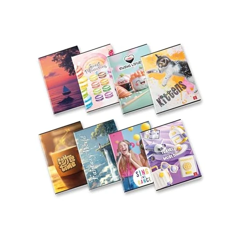 Limited offer: Pigna, Girls Maxi Notebook Assortment, A4 21 x 29.7 cm, 80 Pages + Cover Sheet, 80 g/m² Paper, Inside 0Q, 5 mm Square with Margin, Assorted Covers, Pack of 10 from 12.00 EUR to 10.88 EUR (save 9%)