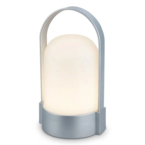 Oferta limitada: BRILONER - Lámpara de mesa LED inalámbrica IP44, táctil, regulable, batería reemplazable, lámpara de noche, lectura, LED, camping, lámpara de batería, exterior, 9x8x15,5 cm, cromo mate de 11.95 € a 11.95 € (ahorro 0.00%)