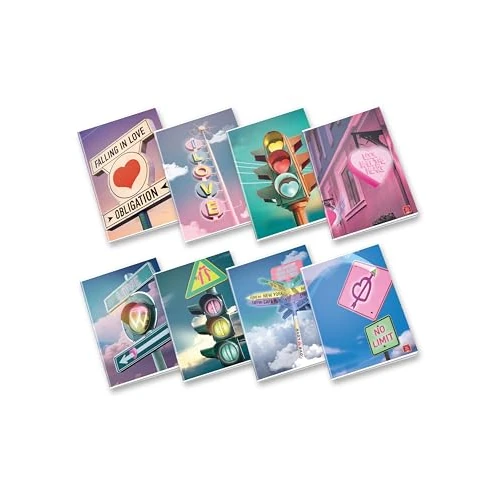 Tijdelijke aanbieding: Pigna, Maxi-notitieboek Heart Signals, formaat A4 21x29,7 cm, 80 pagina's + voor- en achterkant, papier 80 g/m², binnenwerk 0C, lijntjes met marges, diverse omslagen, 10 stuks van 12.00 EUR naar 12.00 EUR (korting 0%)