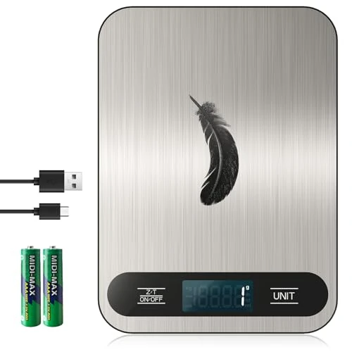 Offerta a tempo: Bilancia Da Cucina Digitale Bilancia Elettronica Da Cucina USB-C - 36% da 23.99 € a 15.47 €