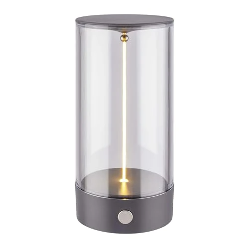 Offre limitée : BRILONER - Lampe de table LED sans fil, tactile 4 niveaux, filament, blanc chaud, USB-C, lampe de chevet, lecture, LED, lampe à batterie, éclairage de table, 7x14,5 cm, anthracite de 19.95 € à 13.20 € (34% de remise)