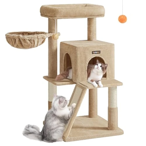 Oferta limitada: Feandrea Árbol de Gatos, Torre para Gatos Grandes, Marrón Camello PCT051K03 de 42.99 € a 41.69 € (ahorro 3%)