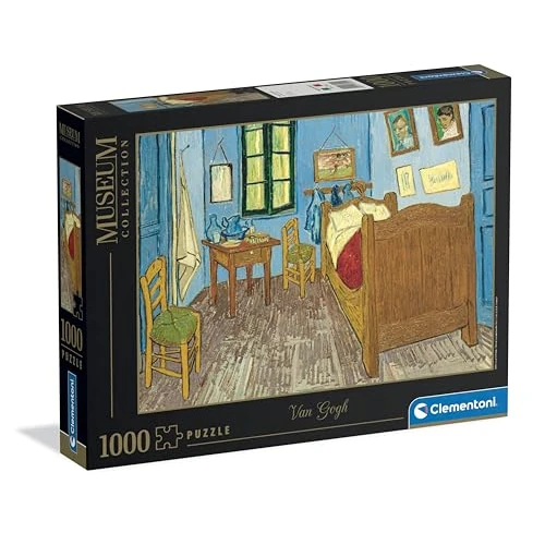 Clementoni Jigsaw Puzzle 1000 pieces, Collection, Museum Collection Bedroom in Arles, Puzzle for Adults 14-99 Years, Made in Italy, 37092