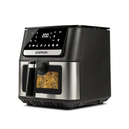 Limited offer: G3 Ferrari G10207 Air Fryer 6.5 Litre, 1700 W, 8 Programs, Digital Display, Temperature 80-200°C, Timer 60 Min, Recipe Book Included from 69.00 EUR to 44.02 EUR (save 36%)