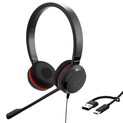 Oferta limitada: Jabra Evolve 20 SE - Auriculares estéreo con certificación de comunicación unificada para VoIP Softphone con cancelación pasiva de Ruido - USB-C/A - Negro UC de 57.04 € a 57.04 € (ahorro 0.00%)