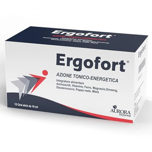 Offerta a tempo: Aurora Biofarma Ergofort - Integratore Energia Fisica e Mentale con Ginseng, Magnesio, Vitamine del Gruppo B - Energizzante Forte Stanchezza, 12 Oral Stick Fruttati e Senza Glutine - 0.00% da 20.80 € a 20.80 €