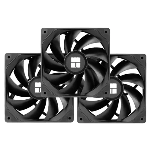 TR-TL-C12C-X28 X3 Ventilador de enfriamiento de CPU Ventilador de refrigeración, Ventilador PWM de computadora, Ventilador PWM de enfriador de PC de 28 mm de espesor, Paquete de 3