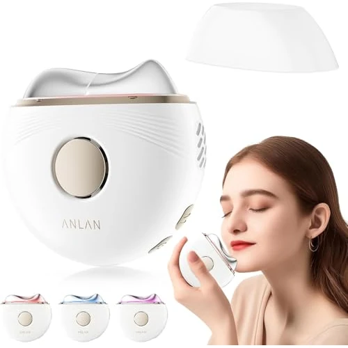 Limitiertes Angebot: EMS Gua Sha Elektrisch, ANLAN Gesichtsmassagegerät Gegen Falten Blau Violett Rotlichtlampe Gesicht Kalt Wärme Massagegerät Gesicht 3 Intensitätsstufen Face Massager Anti Aging von 49.99 EUR auf 42.49 EUR (Spare 15%)