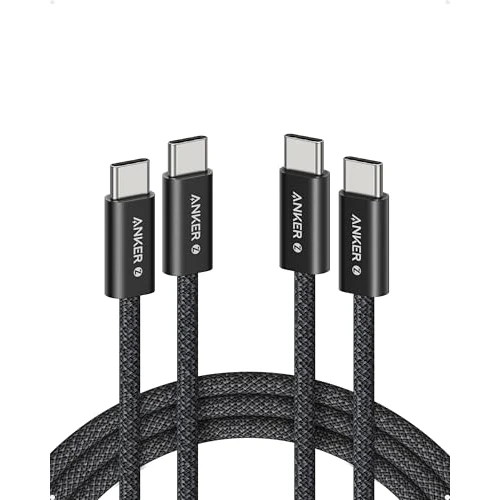 Limited-time offer: Anker 240W USB C to USB C Cable (2Pack,1.8m), USB C Charger Cable, Braided and Dirt-Free Type-C Fast Charging Cable, Slim Connector, for MacBook Pro, iPhone 17/16/15, iPad Pro, Samsung Galaxy,and More from 16.99 £ to 16.99 £ (save 0.00