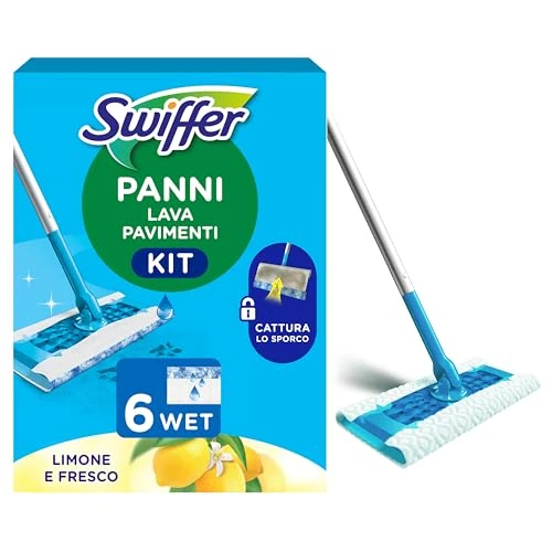 Limited offer: Swiffer Wet Kit Citrus Fresh (1 Mop Mop + 6 Wet Floor Cloths) from 17.52 EUR to 11.90 EUR (save 32%)
