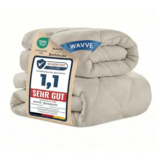 Offerta a tempo: WAVVE Piumino Letto Matrimoniale 4 Stagioni 220x240 cm, Set Piumino Estivo 150gsm 240x220 + Piumino Primaverile/Autunnale 300gsm 220 x 240 = Piumone Matrimoniale Invernale Caldissimo 450gsm, Beige - 5% da 59.99 € a 56.99 €