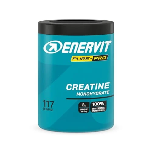 Offerta a tempo: Enervit Pure-Pro Creatine, Creatina Monoidrata in Polvere, Gusto Anguria,Ideale per sforzi e Workout ad Alta Intensità, Vegan, Barattolo da 400g - 21% da 43.00 € a 33.79 €