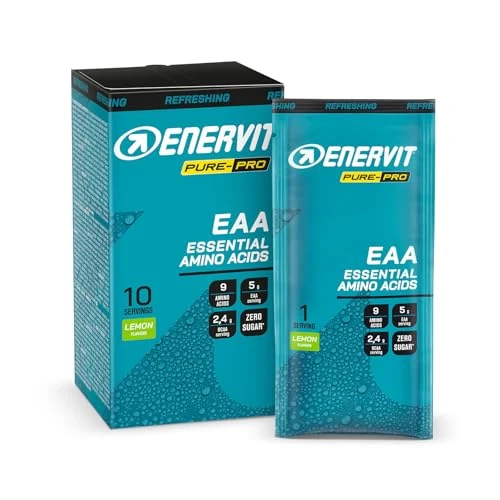 Offerta a tempo: Enervit Pure-Pro Integratore di Aminoacidi Essenziali in Polvere, 5g EAA per Dose, 2.4g BCAA, Vitamine B6 e B12, Plant-Based, Riduzione Stanchezza, Durante e Post Workout, Vegan, 10 Bustine da 10g - 35% da 21.00 € a 13.64 €