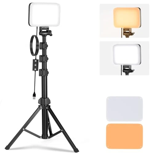 Offerta a tempo: NEEWER BASICS Kit Illuminazione di Luce Pannello Video LED, Luci Studio Portatili Dimmerabili Bicolore con Treppiedi e Filtri, 3200K-5600K CRI95 750lux per Fotografia Video Streaming Live, BP66 - 25% da 37.99 € a 28.49 €
