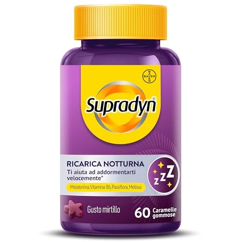 Offerta a tempo: Supradyn Ricarica Notturna, Melatonina Per Dormire — 25% da 22,99 € a 17,16 €