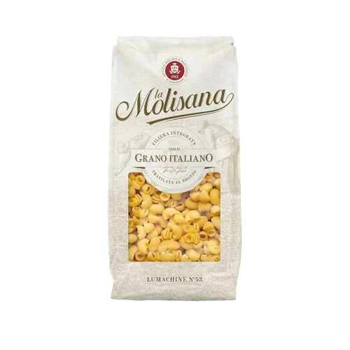 Offerta a tempo: La Molisana - Lumachine n. 53, Pasta Classica da Solo Grano Italiano, Trafilata al Bronzo, Piccolo Formato Cavo Perfetto per Brodi e Minestre, Confezione da 500 g - 0.00% da 0.98 € a 0.98 €