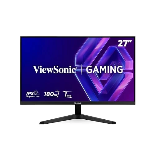 Offerta a tempo: ViewSonic VX27G1-HD Gaming Monitor 180Hz 27 Pollici, Monitor da Gioco, Full HD 1920p x 1080p, 1ms MPRT, IPS Pannello, G-Sync Compatible, HDR10, HDMI 2.0 x2, Display Port - 11% da 109.00 € a 97.00 €