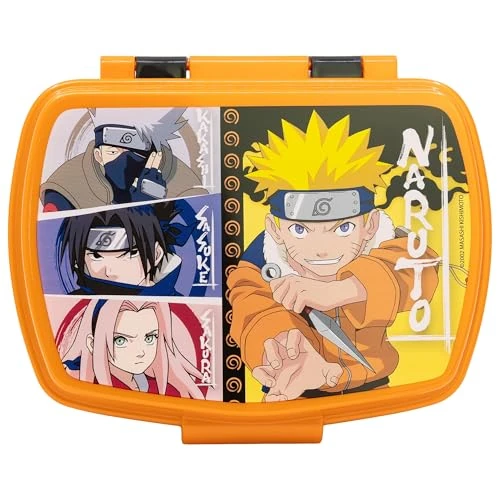 Offerta a tempo: STOR Porta Merenda Bambini Naruto, Lunch Box Rettangolare 1333ml, Senza BPA, Plastica Resistente, Ideale per Scuola e Spuntini - 50% da 9.94 € a 4.99 €