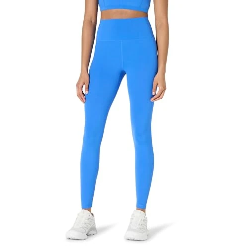 Amazon Essentials Women's Active FormFlex Buttery Soft High Waist 27.5” (70 cm) Inseam Full Length Yoga Workout Leggings, Ocean Blue, XL