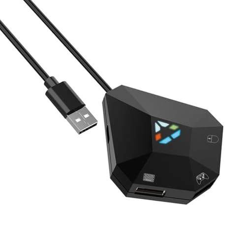 Semaiki Adapter Maus Tastatur Kompatibel mit Controller PS4/PS3/Switch/XBOX, Gaming Tastatur Maus konverter für NS Switch/PS3/PS4/Xbox One/Xbox 360