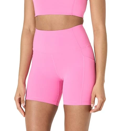 Offre limitée : Amazon Essentials Short de Cyclisme Taille Haute Active FormFlex, Tissu Ultra Doux Femme, Rose Flamingo, XS de 8.19 € à 8.19 € (0.00% de remise)