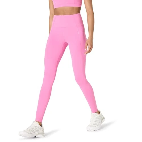 Limited-time offer: Amazon Essentials Women's Active FormFlex Buttery Soft High Waist 27.5” (70 cm) Inseam Full Length Yoga Workout Leggings with Pockets, Flamingo Pink, XL from 7.47 £ to 7.47 £ (save 0.00%)