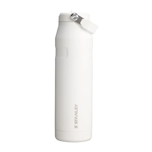 Stanley 1913 Flip Straw 2.0 Sports Water Bottle with Straw 1.06L - 15 Hours Cold - 4 Days Iced - Stainless Steel - BPA Free - Leak Resistant - Fits in Cup Holder - Dishwasher Safe - Frost
