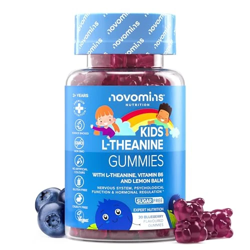 Oferta limitada: L Teanina para Niños - 50 mg de L-Teanina con Vitamina B6 y Melisa - 60 Gominolas de Hojas de Té Verde - Vegano y Sin Gluten - 30 Gominolas para 1 Mes - L Theanine para la Concentración - Novomins de 9.99 EUR a 9.99 EUR (ahorro 0%)