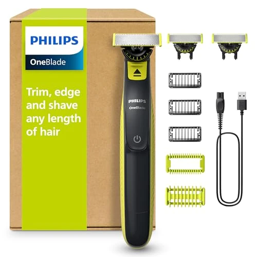 Limited-time offer: Philips OneBlade Hybrid 360 Blade Technology Electric Shaver for Face & Body, Beard Trimmer/Groomer with 3 x 360 Blade, 3 x Stubble Comb (1,3,5mm) & 1x Body Kit, Model QP2824/31 from 38.81 GBP to 38.81 GBP (save 0%)