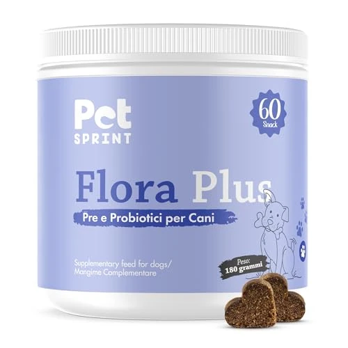 Offerta a tempo: Pet Sprint Probiotici Per Cani Flora Plus - Pre e Probiotico Digestivo Per Cani — 10% da 35,90 € a 32,31 €