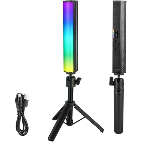 Offerta a tempo: NEEWER Barra Luminosa RGB con Treppiede Tavolo, Stick Luce Magnetico Portatile per Foto Video, Luce Tubo LED a Colori Dimmerabile 2500K-8500K CRI95+, Batteria 2550mAh, 17 Scene per Vlog TikTok, TL20C - 9% da 67.99 € a 61.99 €