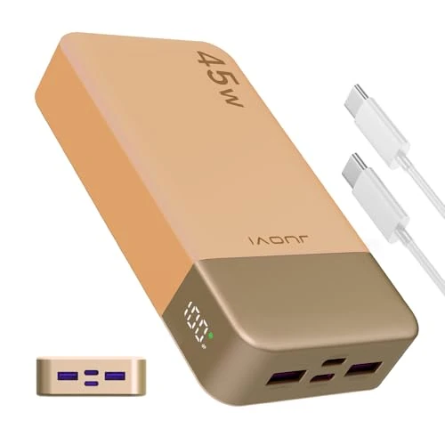 Offre limitée : JUOVI Batterie Externe Charge Rapide, Batterie Externe 45w, Power Bank 20000mah, USB C Charger, PD et QC Charge 4-Ports, avec Affichage LED pour Samsung iPhone 16 15 Pro Laptop de 33.99 € à 33.99 € (0.00% de remise)