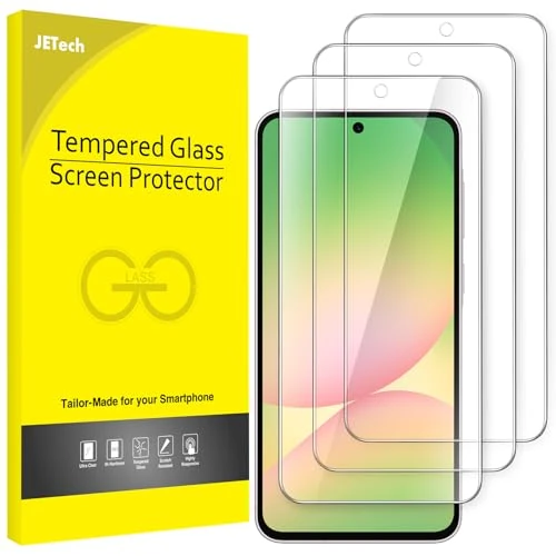 Limited-time offer: JETech Screen Protector for Samsung Galaxy A56 5G, 9H Tempered Glass Film, Anti-Scratch, HD Clear, 3-Pack from 7.89 £ to 7.89 £ (save 0.00%)