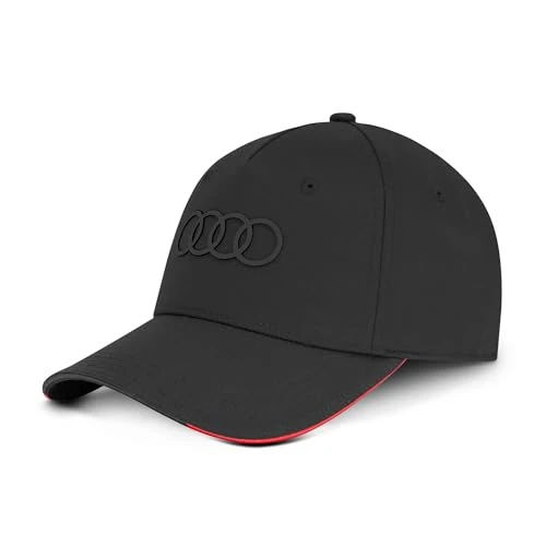 Offerta a tempo: Audi 3132402630 - Berretto da Baseball con Anelli, con Logo, Colore: Nero, Nero, Taglia Unica - 0.00% da 25.00 € a 25.00 €