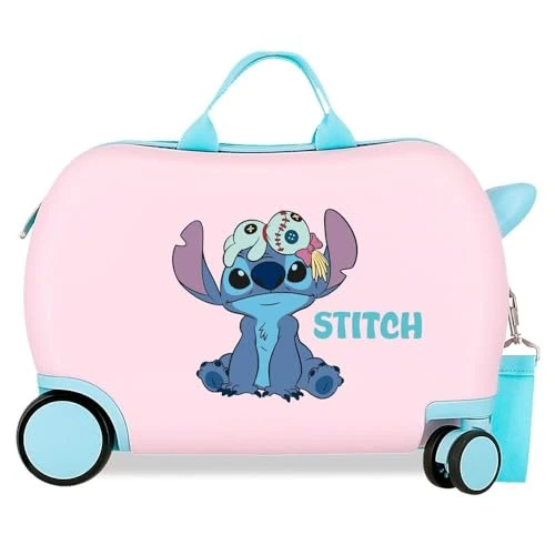 Tijdelijke aanbieding: Joumma Disney Stitch in the World Kinderkoffer, roze, 45 x 31 x 20 cm, stijf, 1,8 kg, zijdelingse combinatiesluiting, ABS, 1,8 kg, 27,9 l, handbagage, Roze, Eén maat, kinderkoffer van 65.48 EUR naar 65.48 EUR (korting 0%)