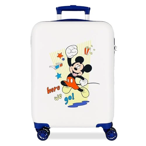 Disney Joumma Mickey & Minnie Cabin Suitcase Multicolor 38 x 55 x 20 cm Rigid 2 kg Combination Lock Side ABS 2 kg 35L Hand Luggage, Multicoloured, One Size, Cabin Suitcase