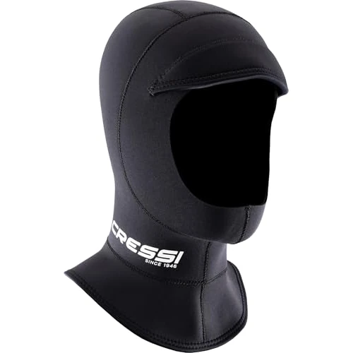 Offerta a tempo: Cressi Guardian Peaked Hood Unisex 2mm L/4 - Cappuccio Unisex con Visiera in Neoprene Bifoderato 2mm, Progettato per Gli Sport Acquatici di Superficie, Nero, L/4, Unisex - 0.00% da 39.99 € a 39.99 €