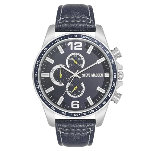 Limited offer: Steve Madden Men's Strap Watch from 30.44 USD to 30.44 USD (save 0%)