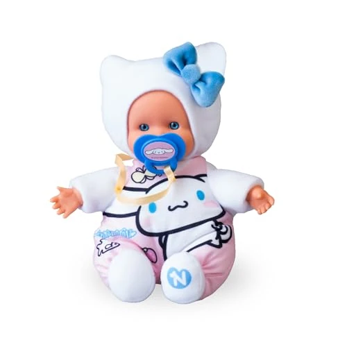 Limited-time offer: Nenuco Cute Cinnamaroll, Mini Baby Dolls of 15 cm, Soft Body and Dress with a Design of Hello Kitty Characters, Personalised Dummy, Collect the Models, Famosa (NFNC2400) from 20.69 £ to 20.69 £ (save 0.00%)