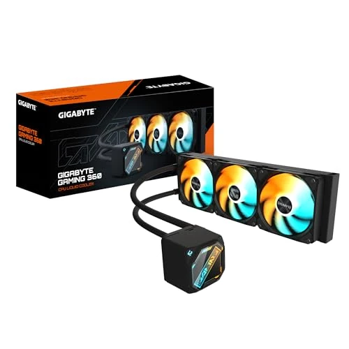 Zeitlich begrenztes Angebot: GIGABYTE Gaming 360 Flüssigkeitskühler für CPU - 3x120 mm ARGB-Lüfter, Schiebe-Verriegelungsmechanismus, Daisy-Chain, Kompatibel mit Intel LGA 1851 und AMD AM5 von 76.21 € auf 76.21 € (0.00% Rabatt)