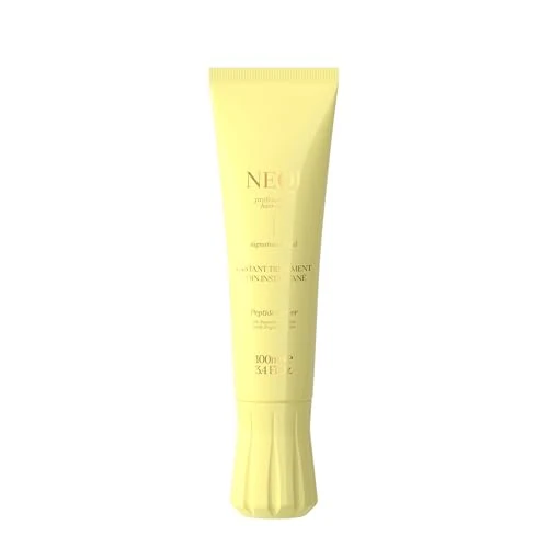 Oferta limitada: NEQI - Treatment Treasure Peptide Power - Mascarilla intensiva de 3 min para cabello dañado y teñido - Con triple péptidos & Smooth Complex - Nutrición profunda, anti-rotura - 100 ml de 9.95 € a 9.95 € (ahorro 0.00%)