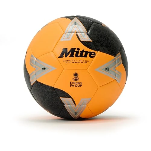 Offerta a tempo: Mitre FA Cup Train 2526 Calcio per Unisex Adulto, Orange/Nero/Rosso, 5 - 12% da 22.00 € a 19.44 €