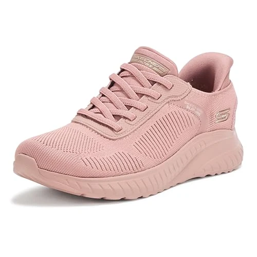Skechers Femme Hands Free Slip-ins: Bobs Sport Squad Chaos-Current Muse Basket, Rose, 37.5 EU Large