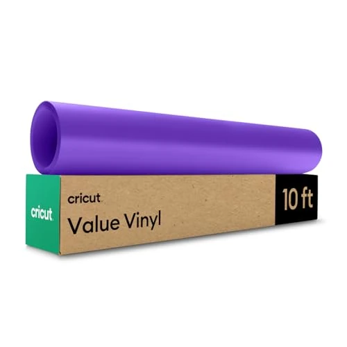 Offre limitée : Cricut Vinyle Adhésif Permanent pour Plotter | Rouleau 30,5 cm x 3 m | Violet | Vinyle Auto-Adhésif pour Décoration, Stickers et Mur | Compatible avec toutes les machines Cricut | Smart Vinyl de 9.99 EUR à 8.39 EUR (remise 16%)