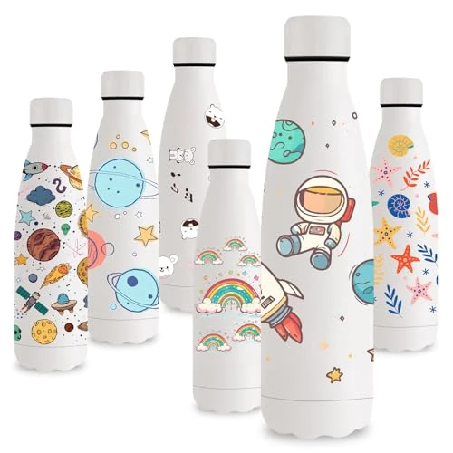 Oferta limitowana: Vikastar Butelka termiczna - 500 ml, bez BPA, termos na gorące napoje, szczelny, butelka dla dzieci, ze stali nierdzewnej, do szkoły, sportu, na siłownię, do jazdy na rowerze, biały astronauta z 77.20 zł na 77.20 zł (oszczędź 0.00%)