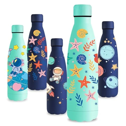 Oferta limitowana: Vikastar Butelka termiczna 500 ml, nie zawiera BPA, termos na gorące napoje, butelka na napoje dla dzieci, ze stali nierdzewnej, do szkoły, sportu, na siłownię, do jazdy na rowerze, zieleni z 72.09 zł na 72.09 zł (oszczędź 0.00%)