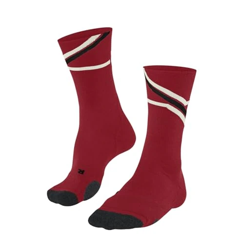 FALKE Men's TK2 Explore M So Wool Functional Yarn Thick Anti-Blister 1 Pair Hiking Socks, Red Scarlet 8070 Iconic, 8-9